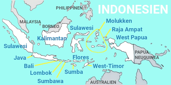 indonesien inseln karte