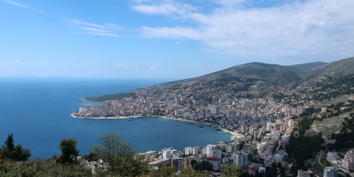 blick auf saranda-albanische-riviera