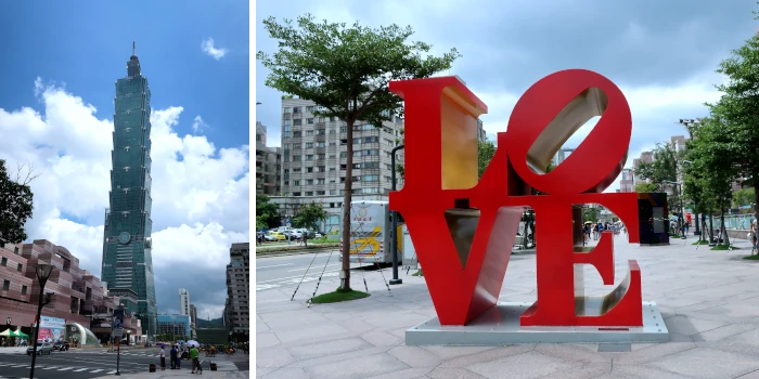 taiwan-taipei101 love skulptur